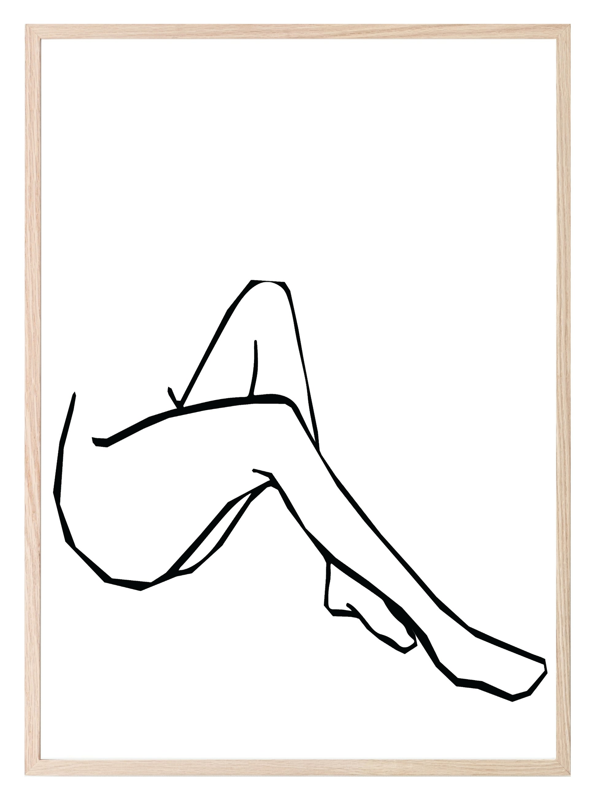 Line Drawing Legs III Print | Line Art