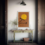 Four Little Birds Print | Sunset | Abstract Wall Art - Larosier Prints
