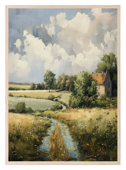 Countryside III Print | Oil Painting Wall Art