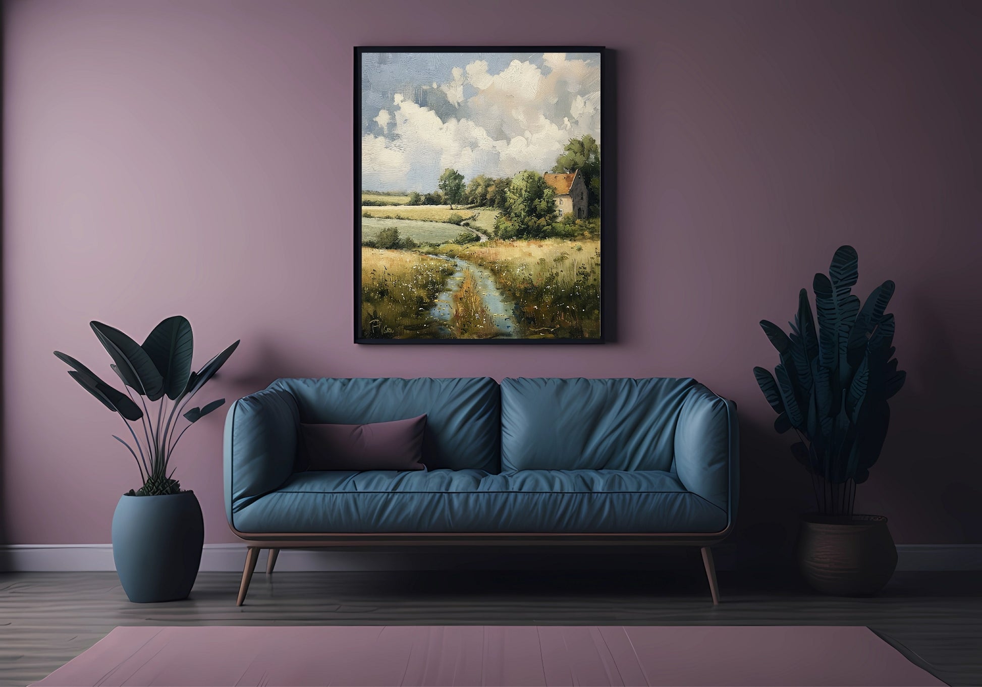 Countryside III Print | Oil Painting Wall Art