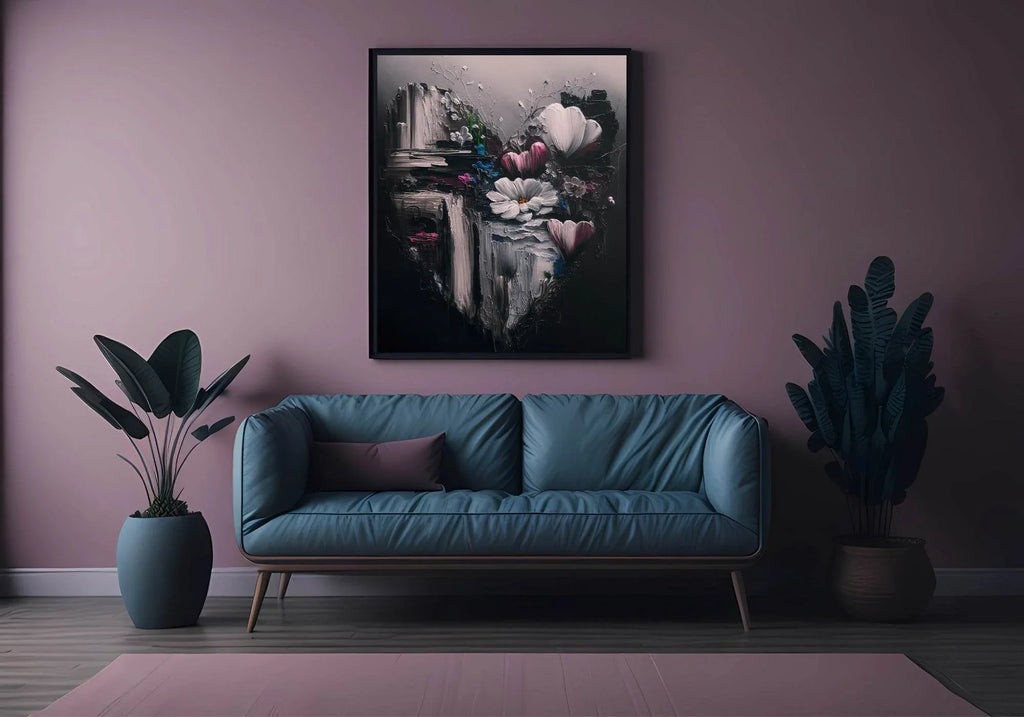 Floral Love Print | Oil Painting Wall Art - Larosier Prints