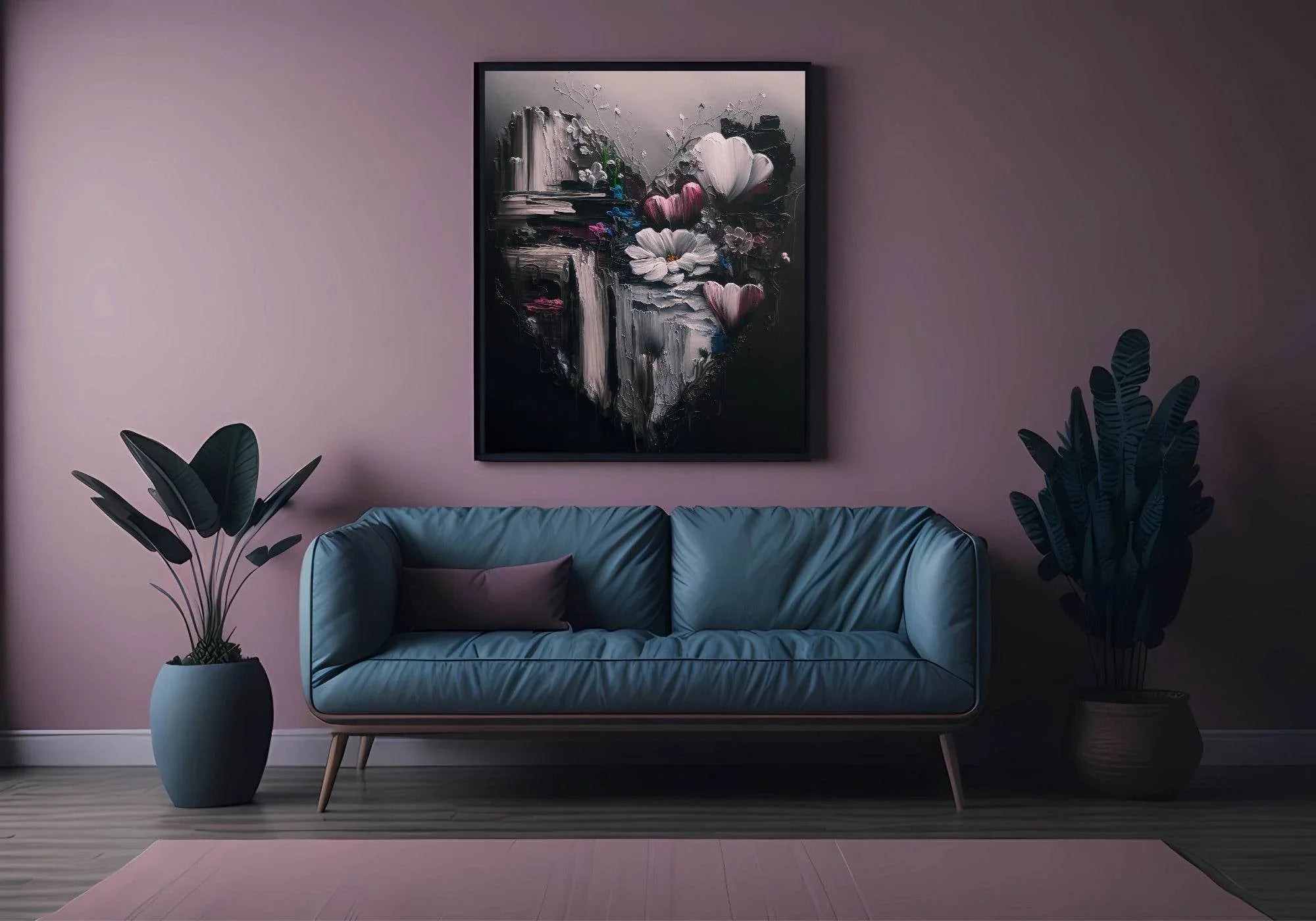 Floral Love Print | Oil Painting Wall Art - Larosier Prints
