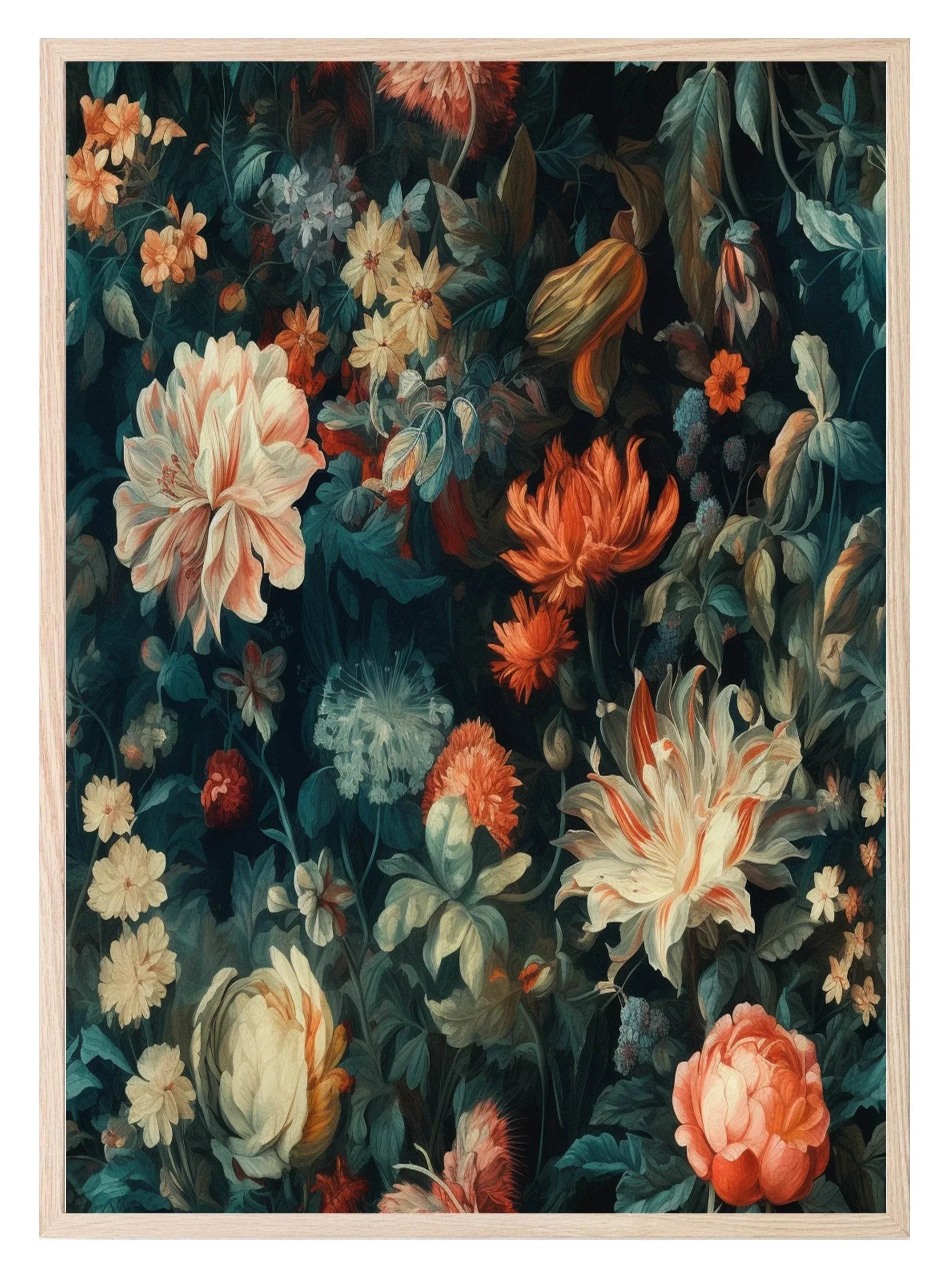 Moody Floral Print | Botanical Wall Art - Larosier Prints