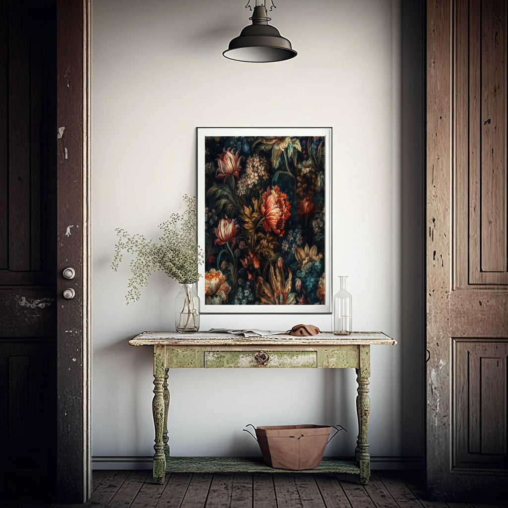 Moody Floral II Print | Botanical Wall Art - Larosier Prints