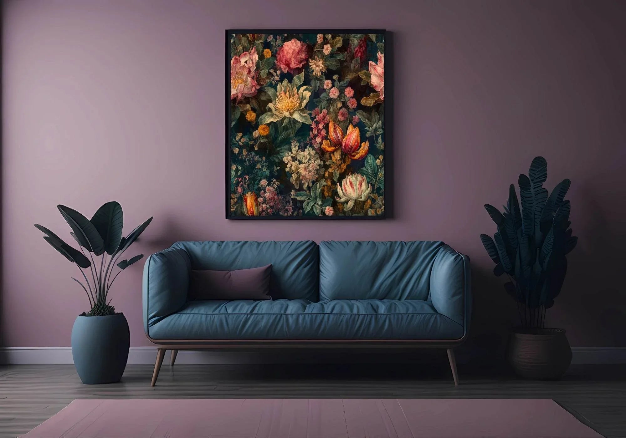 Moody Floral III Print | Botanical Wall Art - Larosier Prints