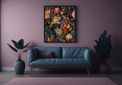 Moody Floral III Print | Botanical Wall Art