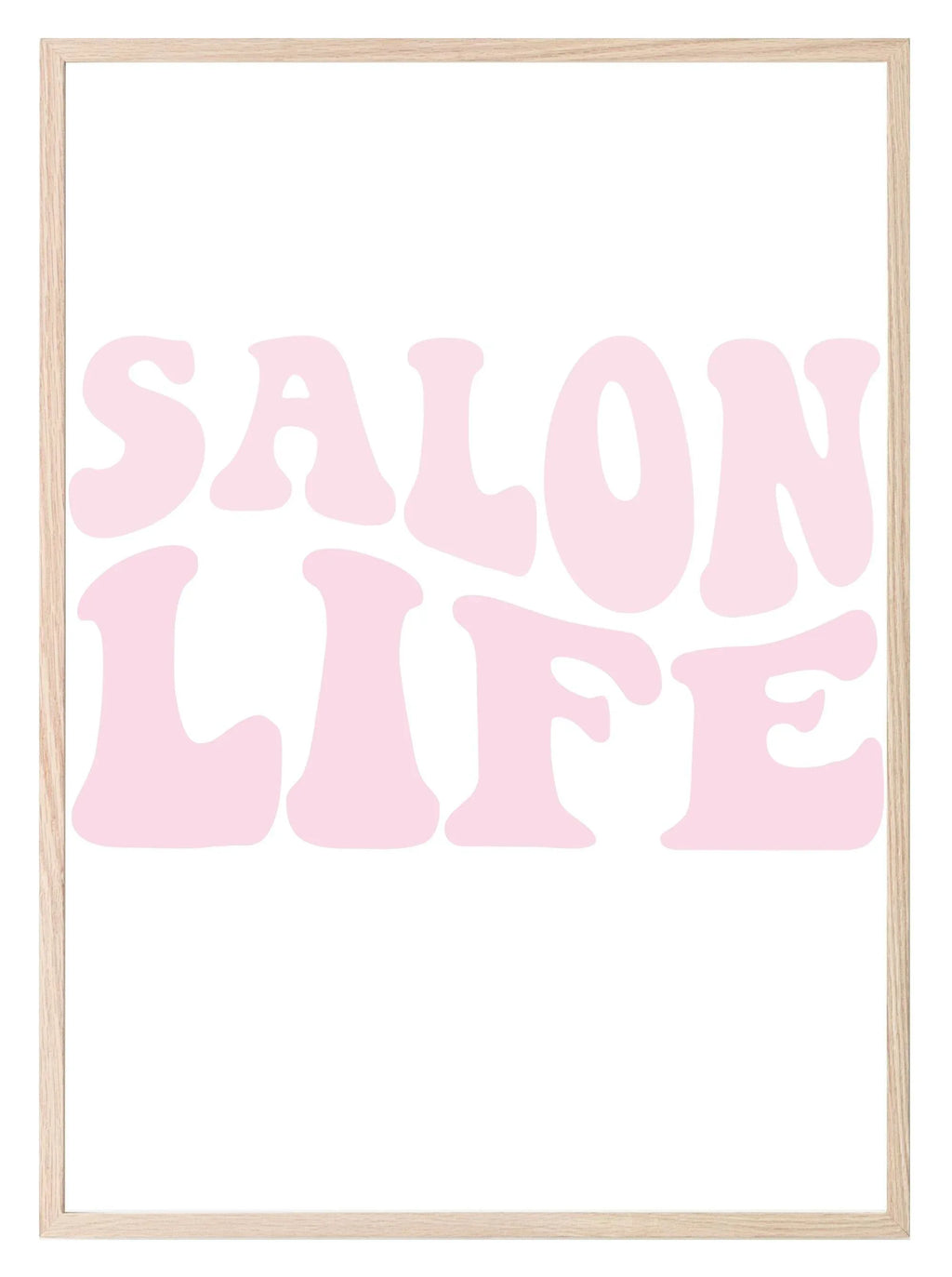 Retro Pink Salon Life Print | Salon Wall Art - Larosier Prints
