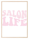 Retro Pink Salon Life Print | Salon Wall Art - Larosier Prints
