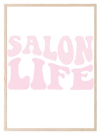 Retro Pink Salon Life Print | Salon Wall Art - Larosier Prints