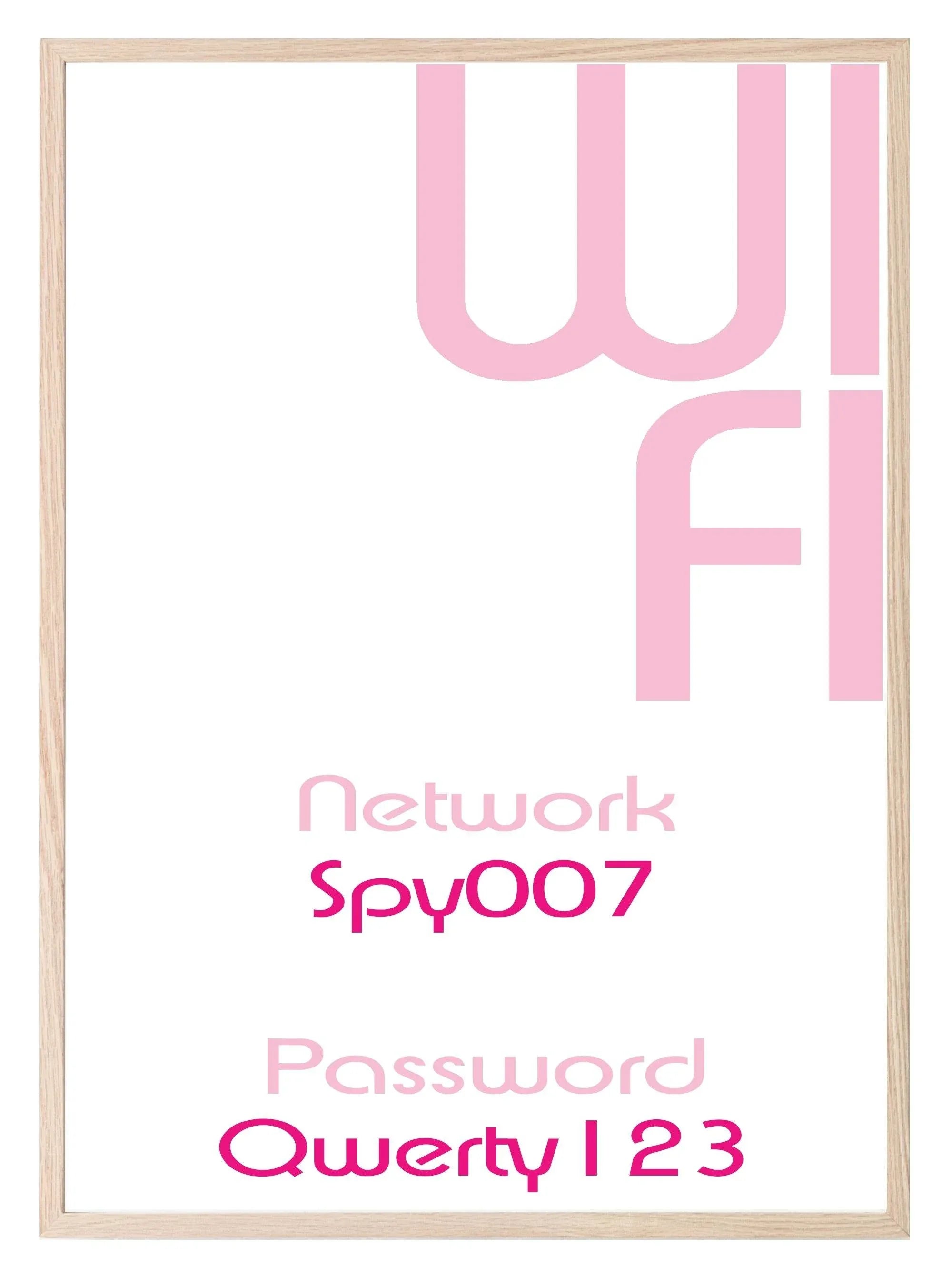 Personalised Wi-Fi Details Print | Salon Wall Art - Larosier Prints