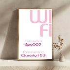 Personalised Wi-Fi Details Print | Salon Wall Art - Larosier Prints