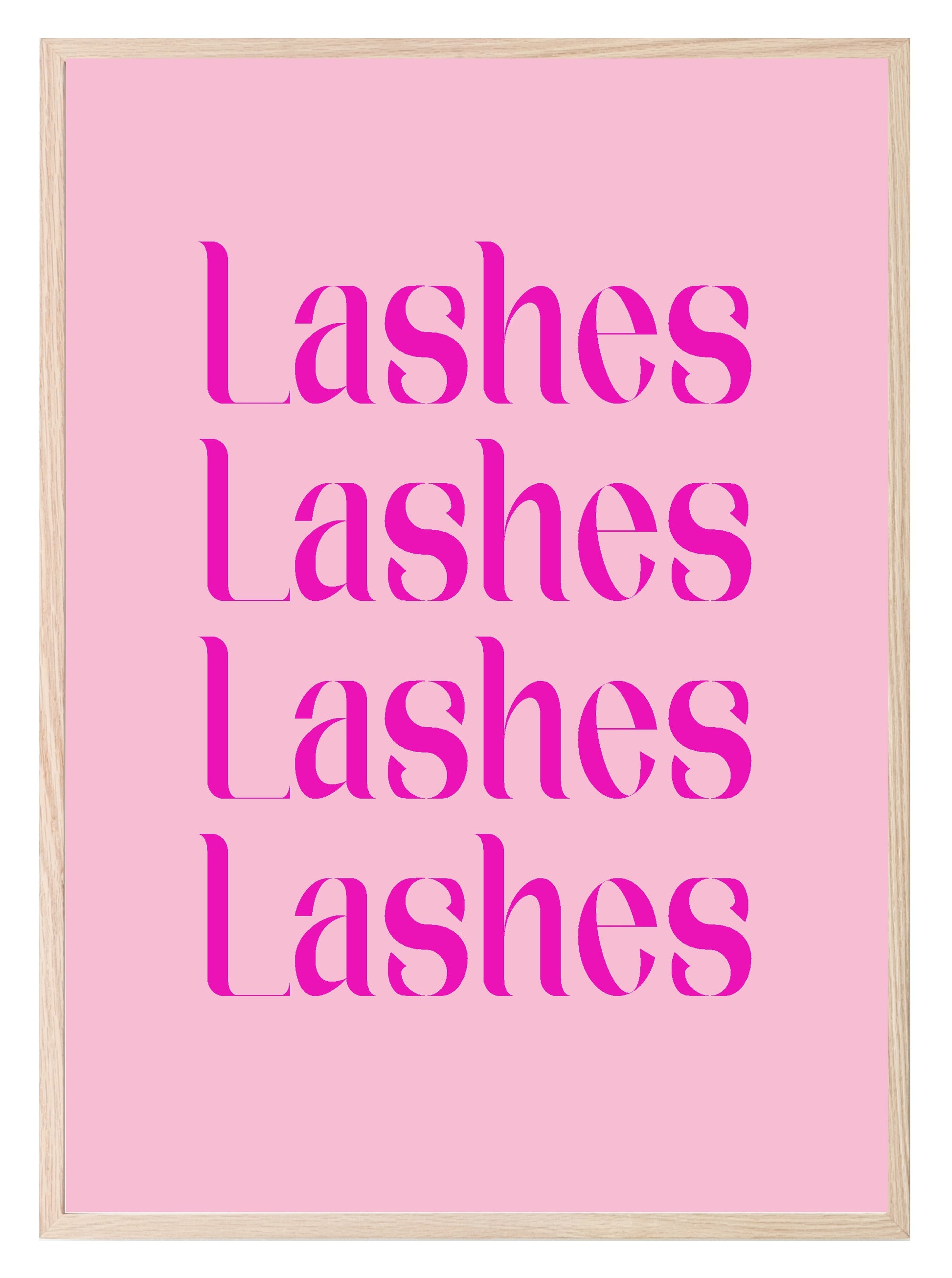 Lashes Print | Salon Wall Art Pink