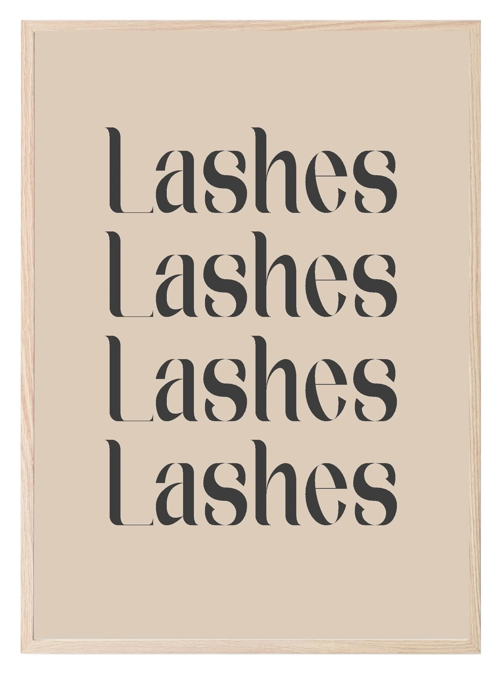 Lashes Print | Salon Wall Art - Larosier Prints