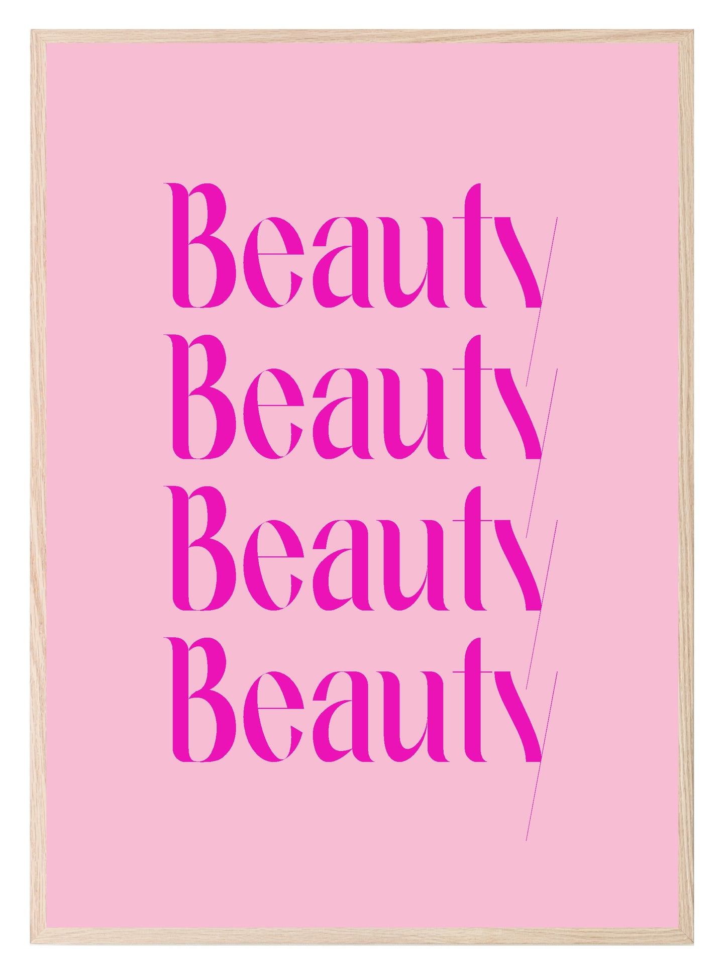 Beauty Print | Salon Wall Art Pink