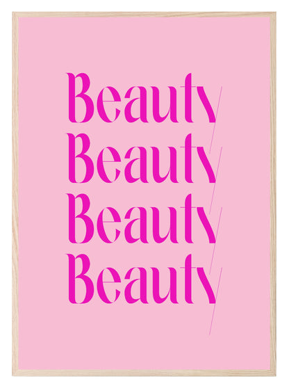 Beauty Print | Salon Wall Art Pink