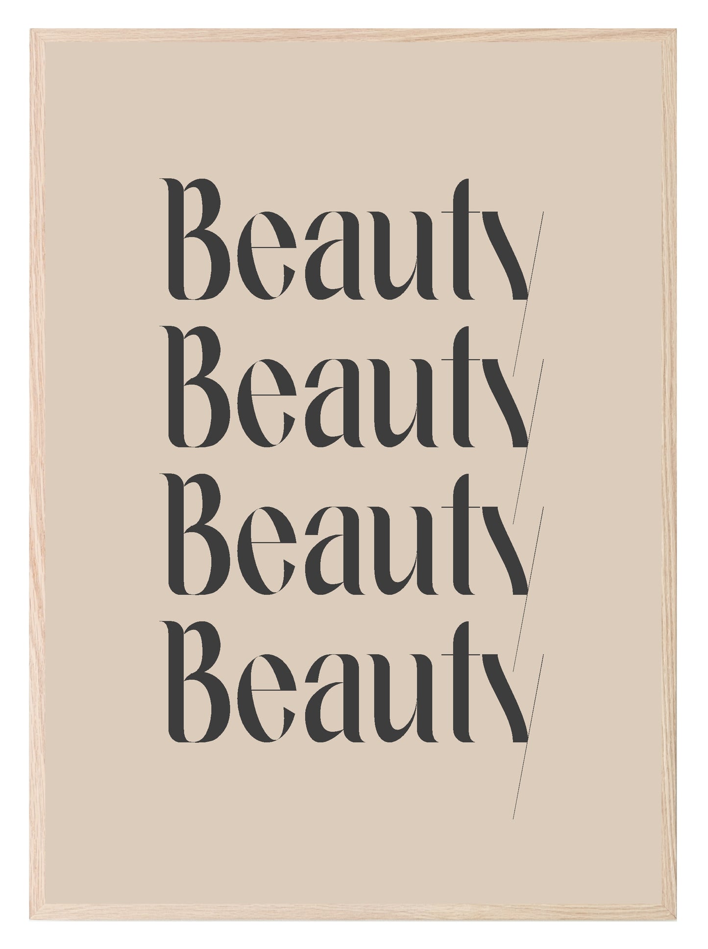 Beauty Print | Salon Wall Art Beige