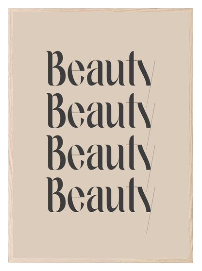 Beauty Print | Salon Wall Art Beige