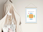Pastel Plaid Square Breathing Emotional Support Tool Wall Art | Blue, Pink or Mint Green - Larosier Prints