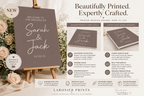 The Lovers Tarot Wedding Seating Plan | Beige