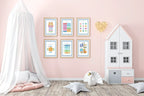 Blue & White Heart Feelings Poster | Emotional Support Tool Wall Art - Larosier Prints