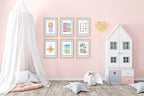Blue & White Heart Seasons Poster | Educational Wall Art - Larosier Prints