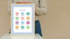 Blue & White Heart Feelings Poster | Emotional Support Tool Wall Art - Larosier Prints