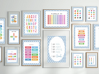 Blue & White Heart Feelings Poster | Emotional Support Tool Wall Art - Larosier Prints