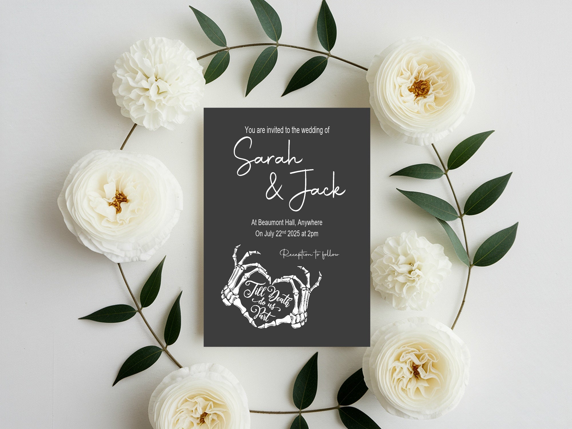 Till Death Do Us Part Wedding Invitation Suite Bundle