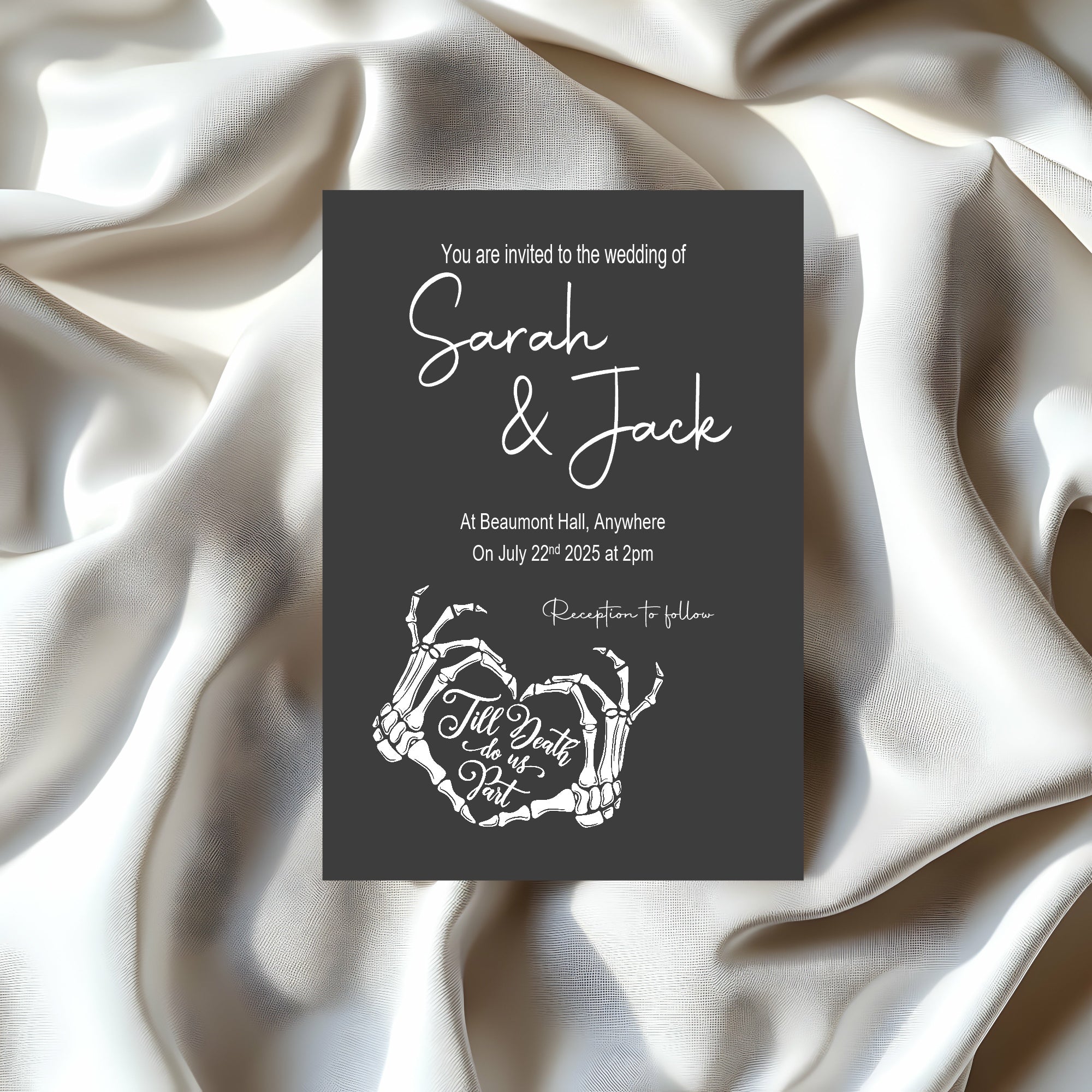 Till Death Do Us Part Wedding Invitation Suite Bundle