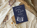 Blue Gothic Wedding Invitations | Pack of 10