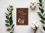 Gothic Wedding Party Invitations & Envelopes | Brown | Pack of 10