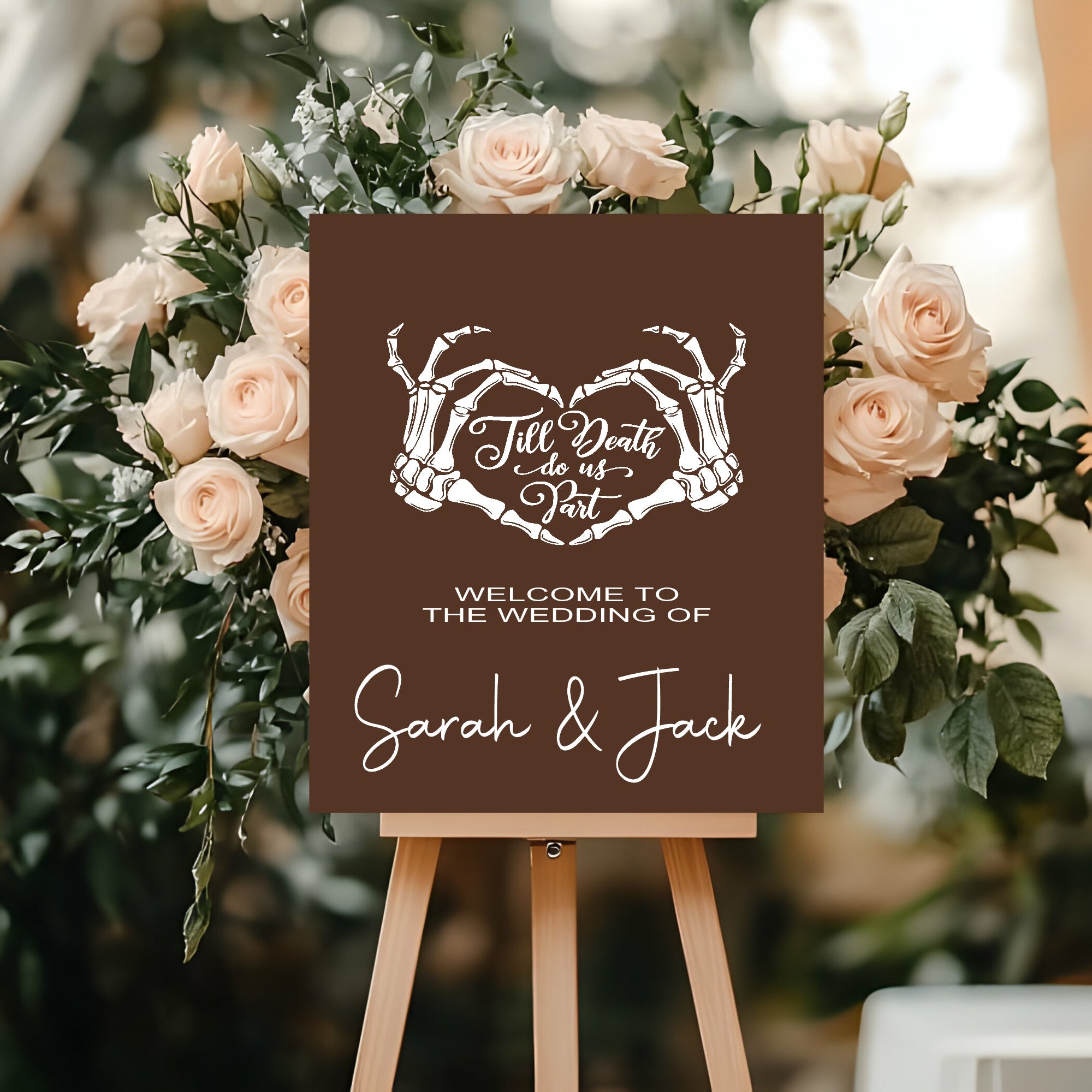 Till Death Do Us Part Personalised Wedding Keepsake Print