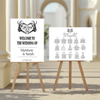The Lovers Tarot Unplugged Wedding Sign | Beige, White or Charcoal