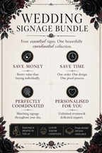 The Lovers Tarot Essential Wedding Signage Bundle | Beige