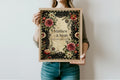 Gothic Floral Personalised Wedding Keepsake Print