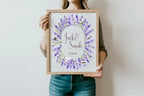 Lavender Flower Wedding Welcome Sign