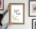 Daisy Flower Wedding Welcome Sign