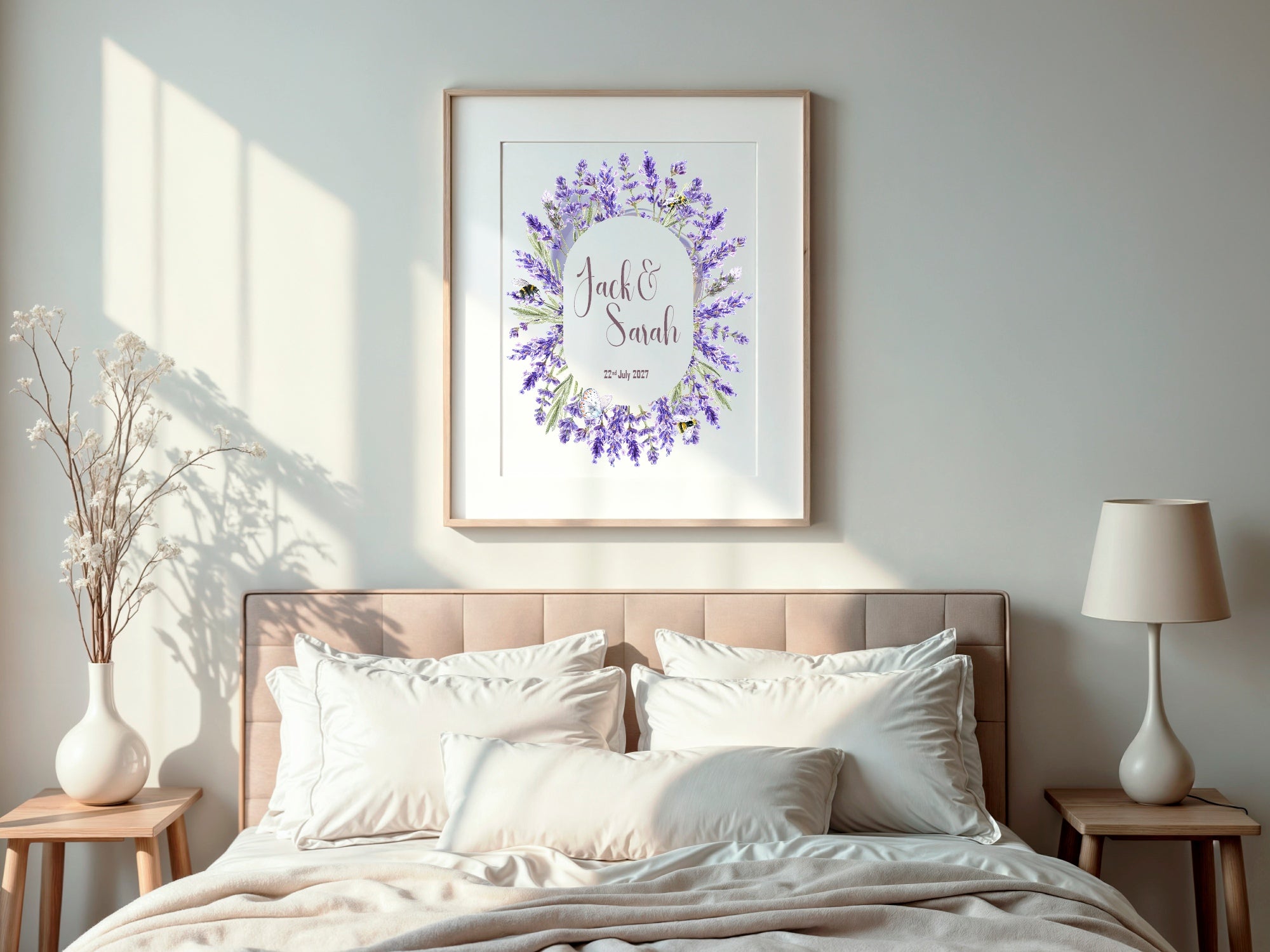 Lavender Flower Wedding Welcome Sign