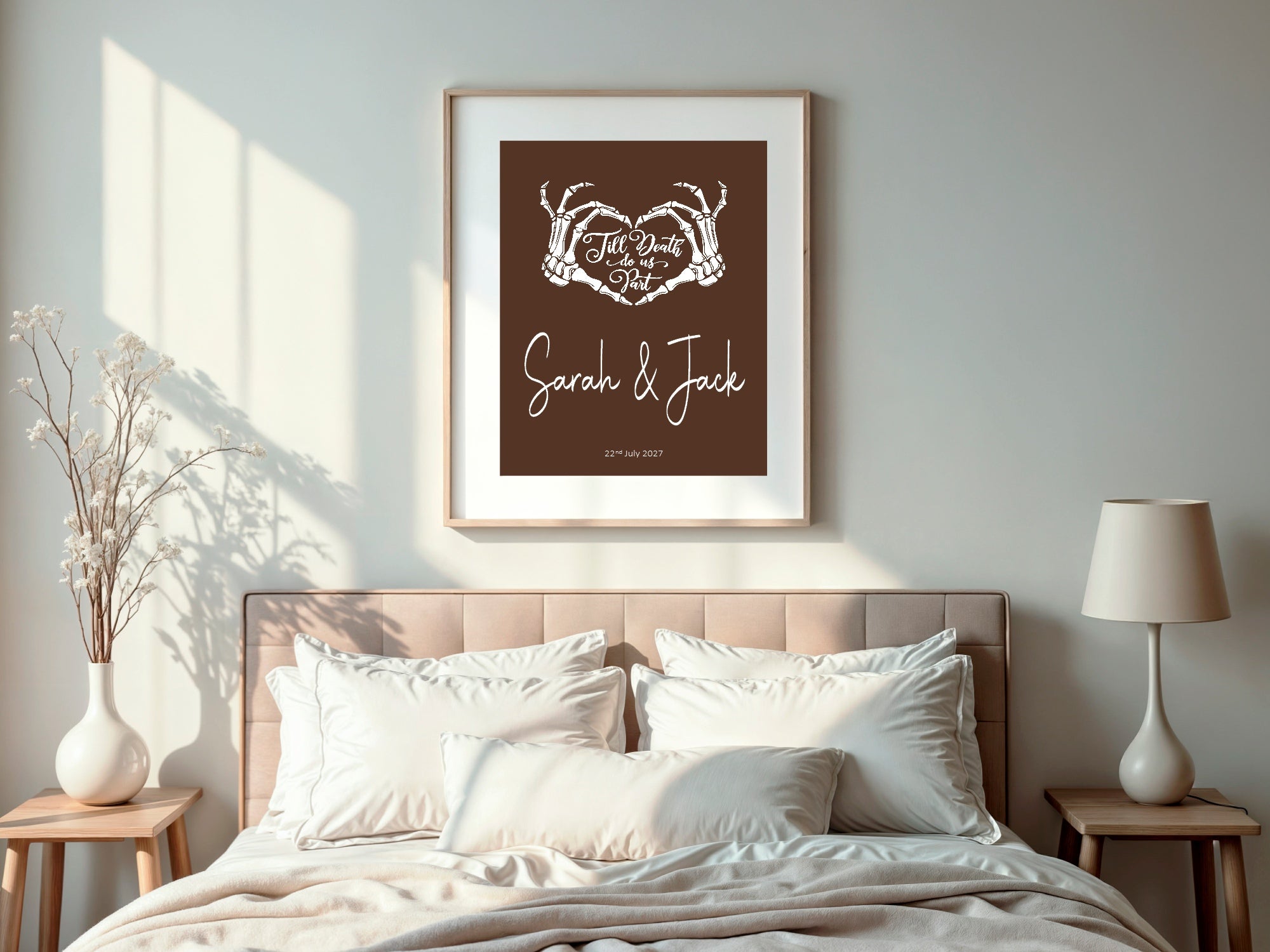 Till Death Do Us Part Personalised Wedding Keepsake Print