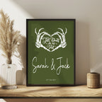 Green Gothic Wedding Invitations | Pack of 10