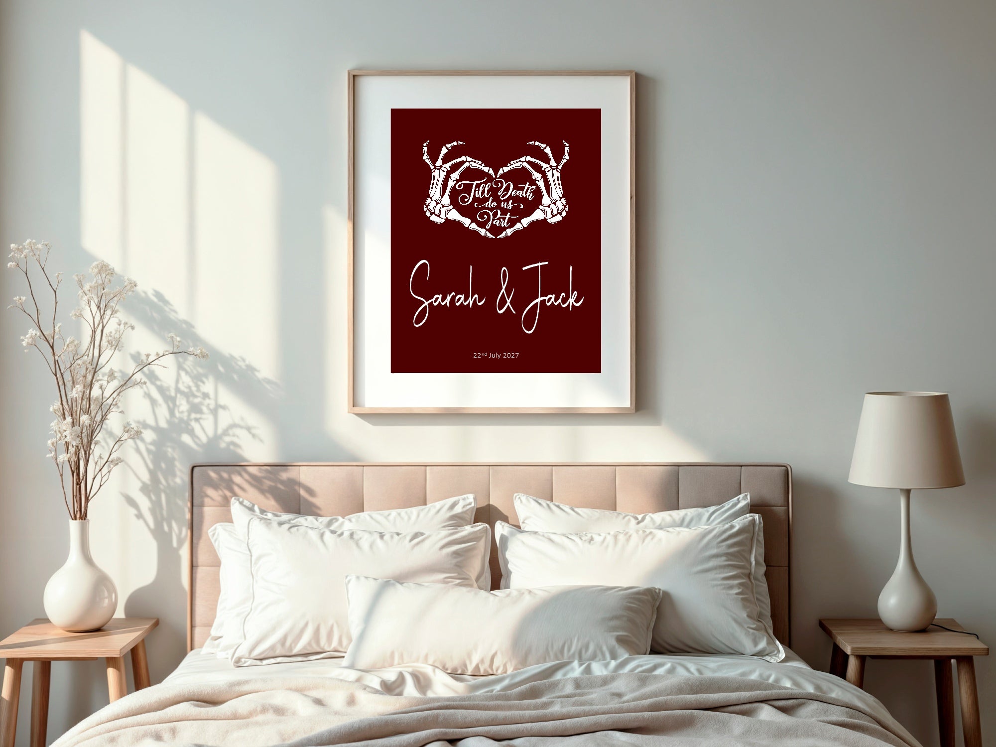 Till Death Do Us Part Personalised Wedding Keepsake Print