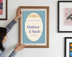 Pack of 10 Alternative Celestial Moon & Sun Wedding Wedding Invitations | Blue