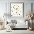 Wildflowers Personalised Forever Wedding Keepsake Print – personalised keepsake print, image 1