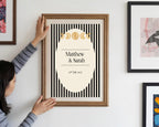 Black Celestial anniversary double-sided Forever Print keepsake example, image 8