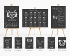 Gothic Individual Table Plan Cards | Skeleton Hands