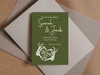 Green Gothic Wedding Welcome Sign | Skeleton Hands