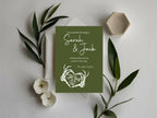 Green Gothic Wedding Invitations | Pack of 10