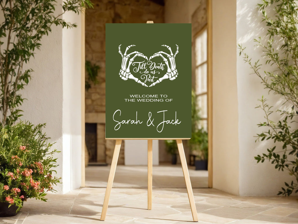 Till Death Do Us Part Personalised Wedding Keepsake Print