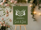 Green Gothic Wedding Invitations | Pack of 10