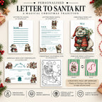 Personalised Letter to Santa Kit | Capybara Christmas Activity Pack